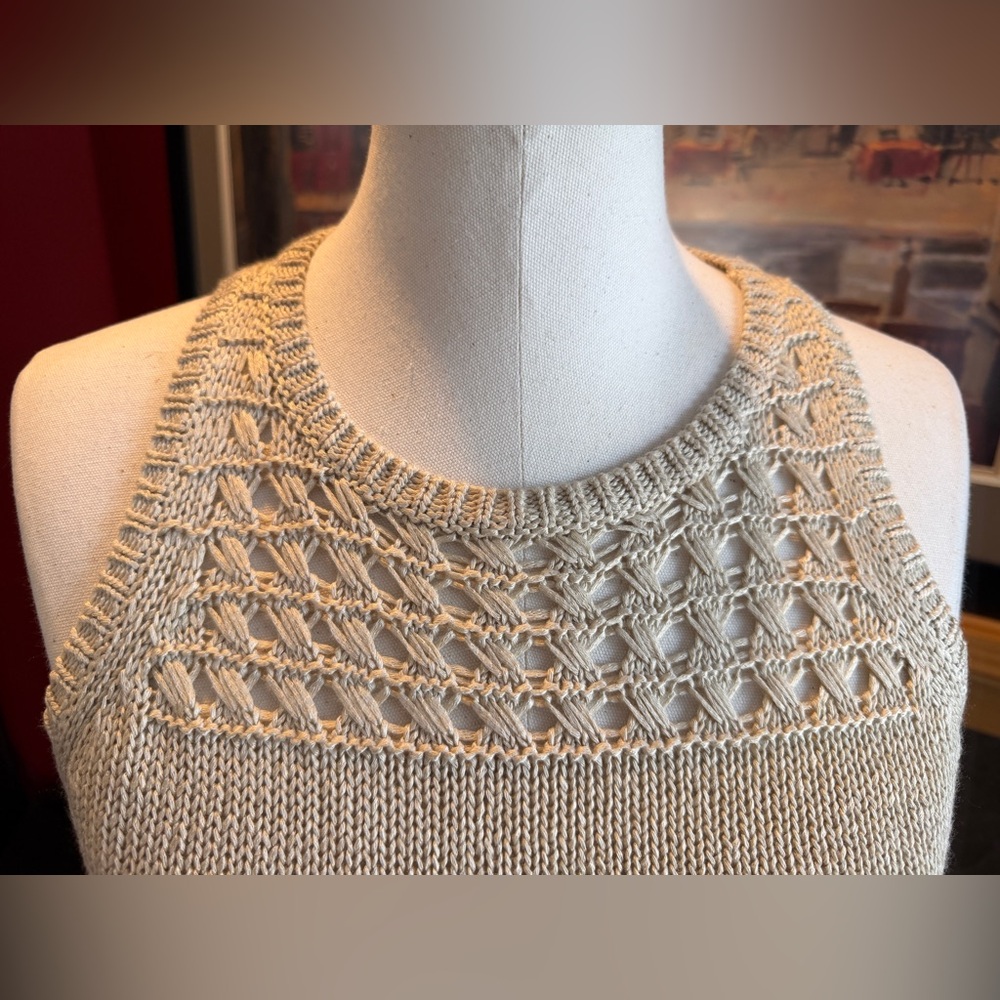 Loft tan sweater tank - Picture 2 of 9